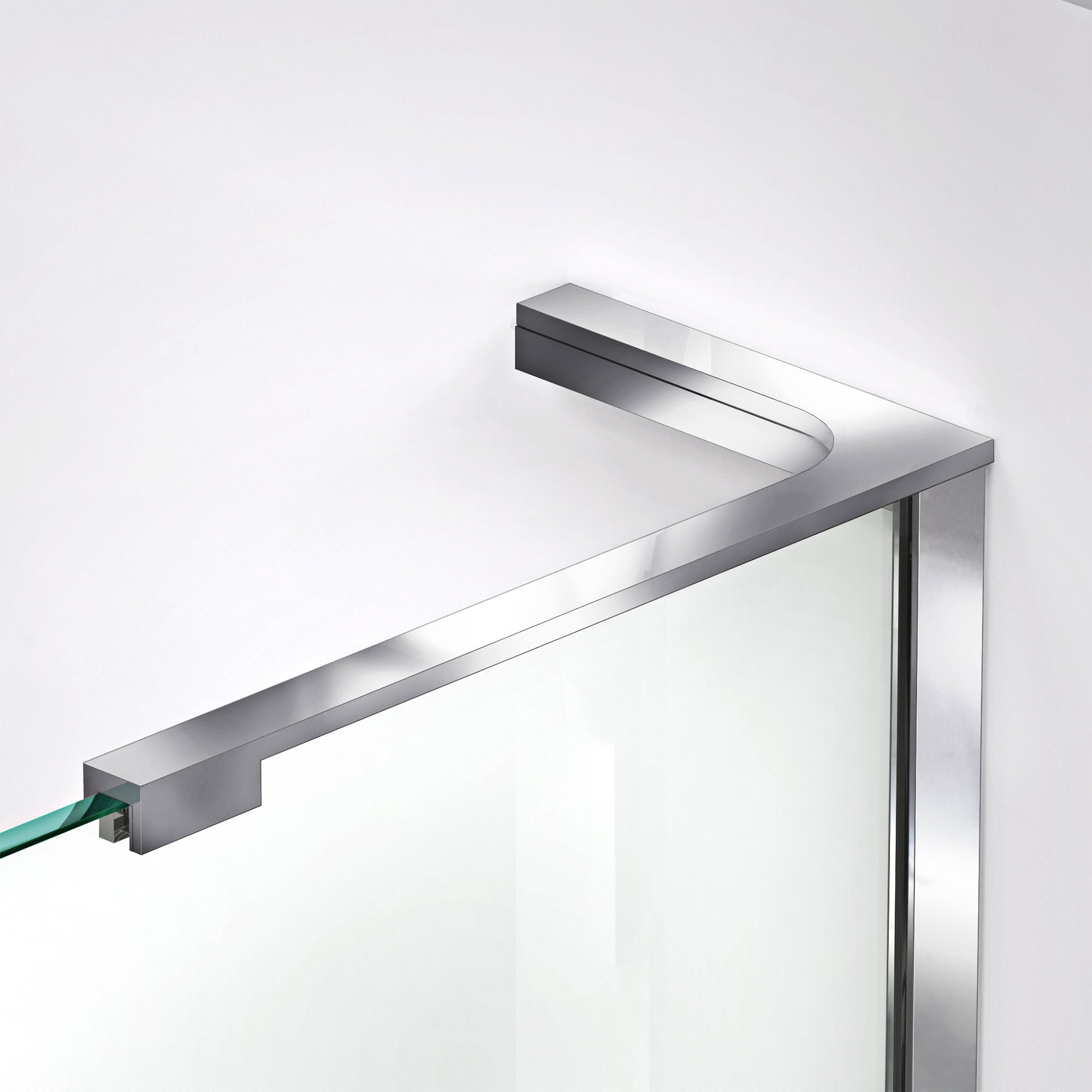 DreamLine Prism Plus 40x74.75 Inch Frameless Neo-Angle Shower Enclosure - Chrome Finish with Biscuit Base | Perfect for Modern Bathroom Renovations & Space-Saving Design