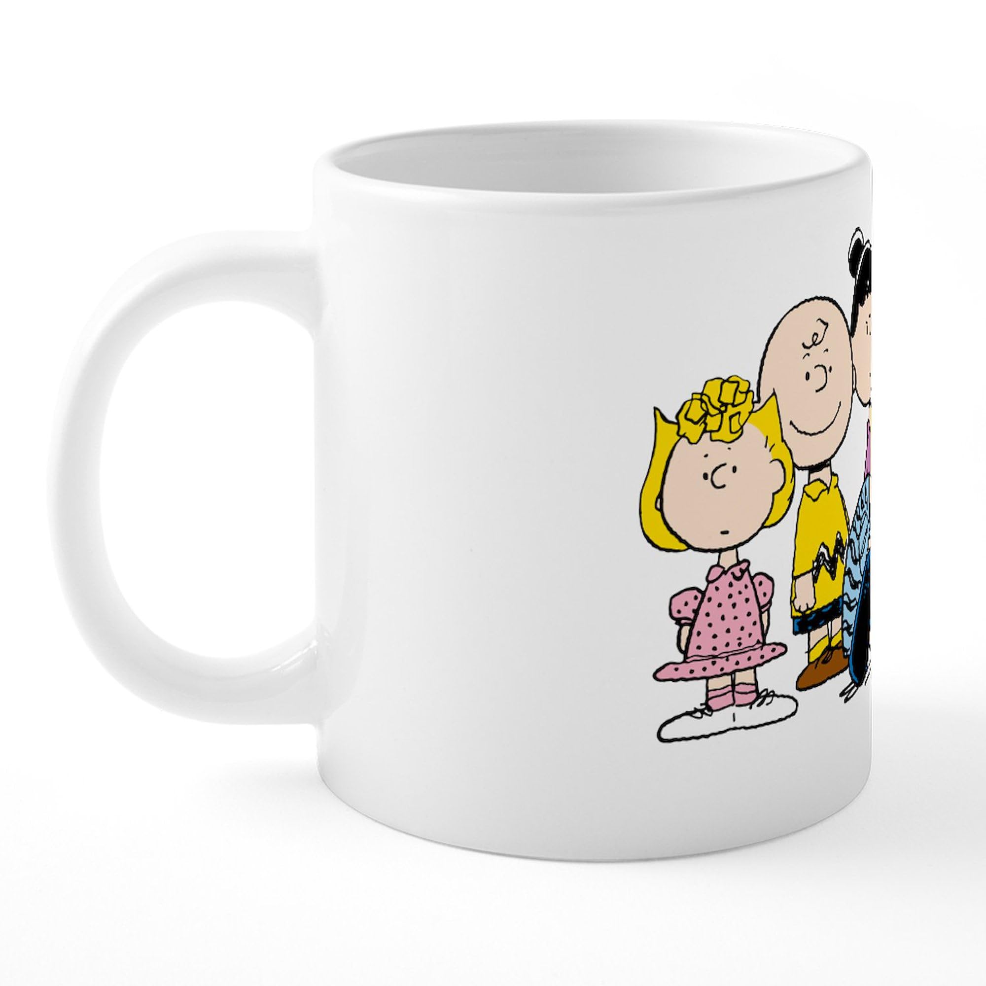 Peanuts Gang Music Themed 20 oz Ceramic Coffee Mug - Large Mega Cup for Hot & Cold Drinks, Perfect for Home, Office, or Gift Giving