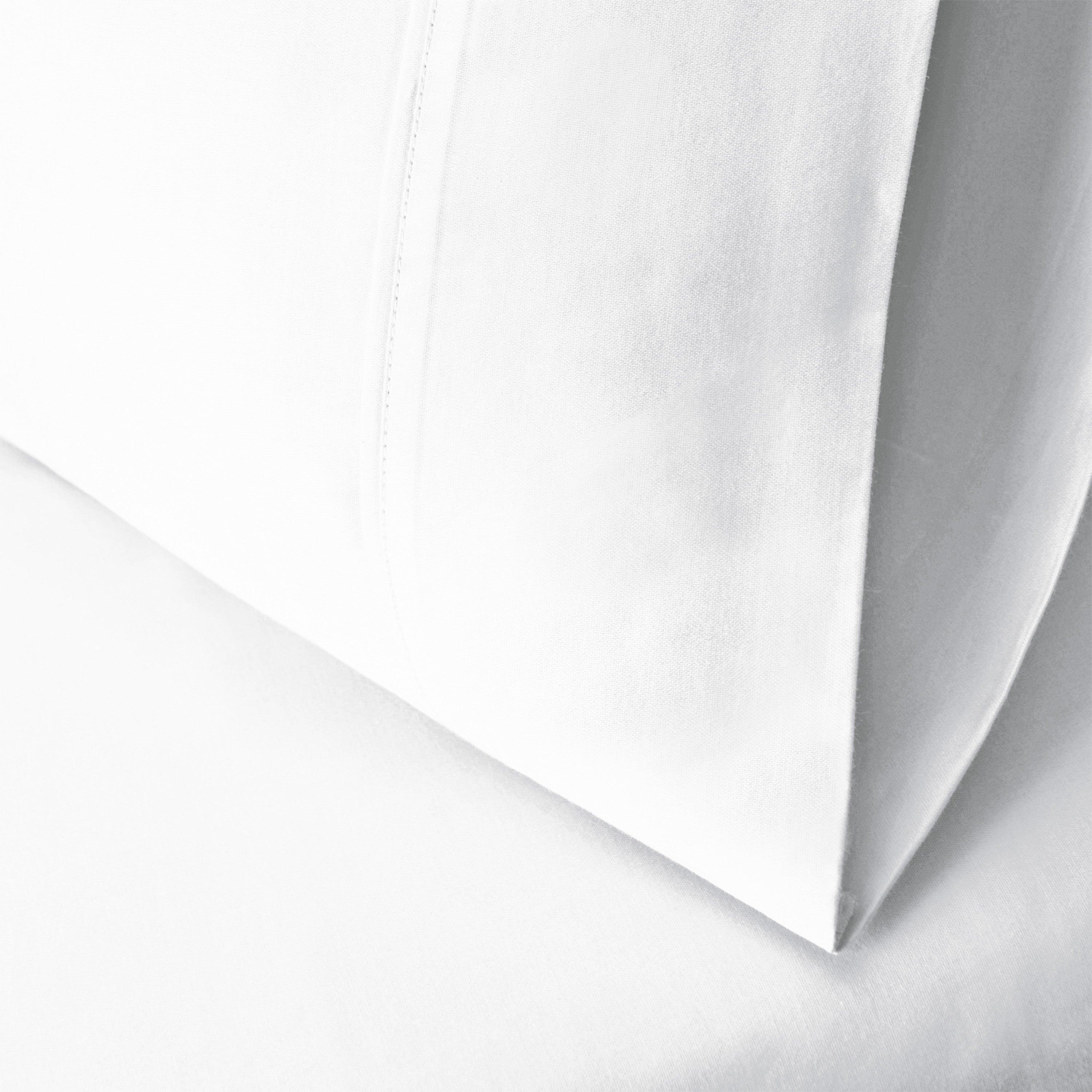 Premium 600 Thread Count Cotton Blend Pillowcase Set - Soft & Breathable for Ultimate Comfort - Perfect for Bedroom, Hotel, and Home Decor