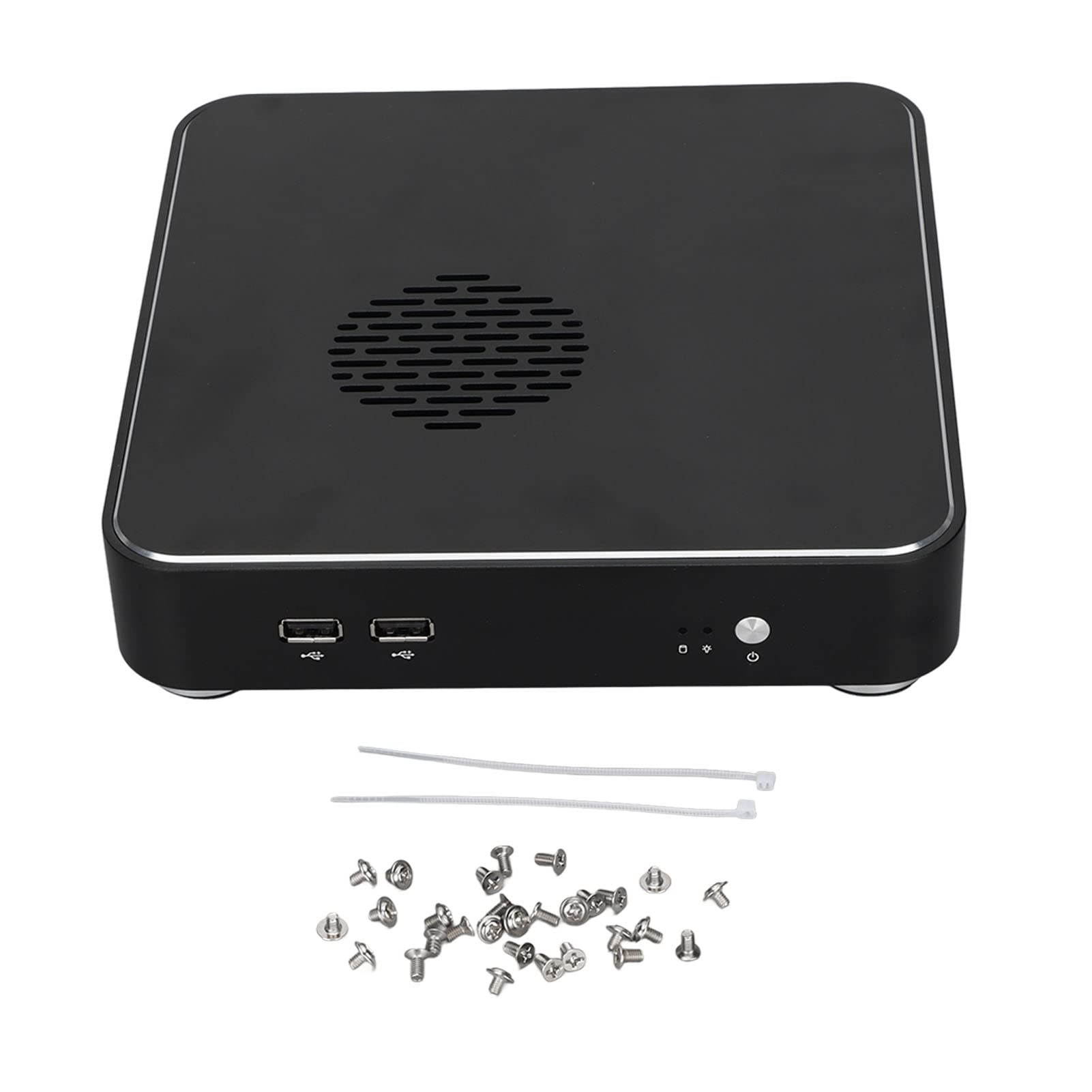 Compact Mini ITX PC Case with Excellent Cooling & Expansion - Sleek HTPC Chassis for Home Theater & Gaming Setups - Small Form Factor Desktop Computer Case