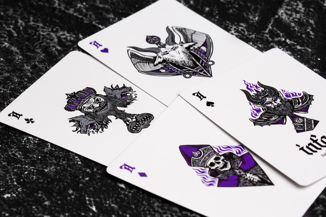 Inferno Violet Vengeance Premium Playing Cards - Poker, Magic Tricks & Cardistry | Perfect for Game Nights, Casino Parties & Professional Performances