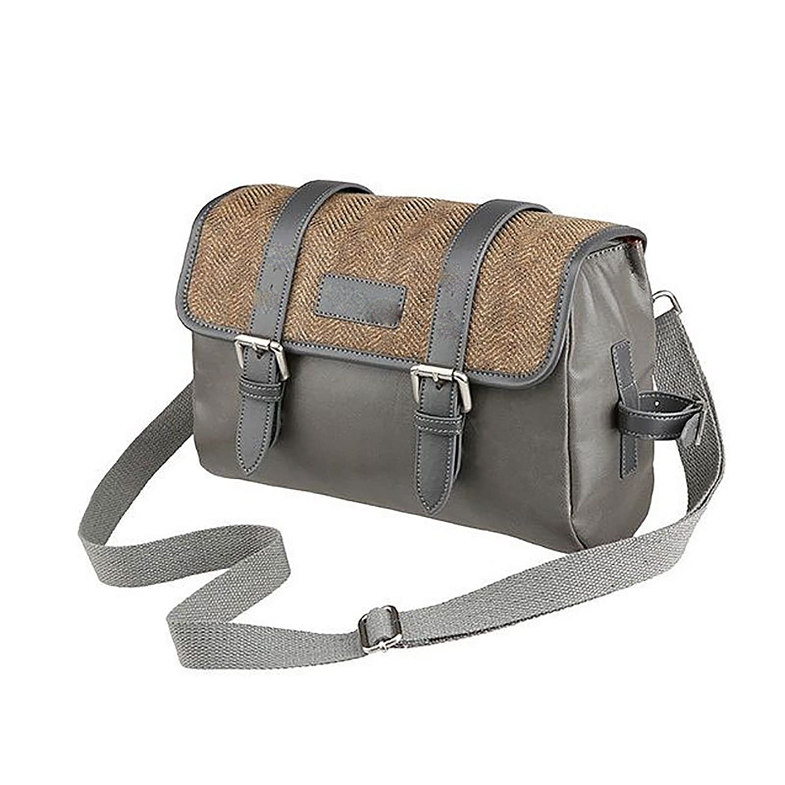 Retro Bicycle Storage Bag - Waterproof & Durable Front Beam Shoulder Bag for Outdoor Cycling | Perfect for Commuting, Bike Tours & Adventure Rides (Gray)