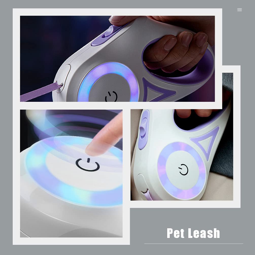 **Retractable Dog Leash with Reflective Rope - Telescopic Pet Walking Leash for Small & Large Dogs - Automatic Lock & Durable Traction for Safe Walks, Jogging & Outdoor Adventures**