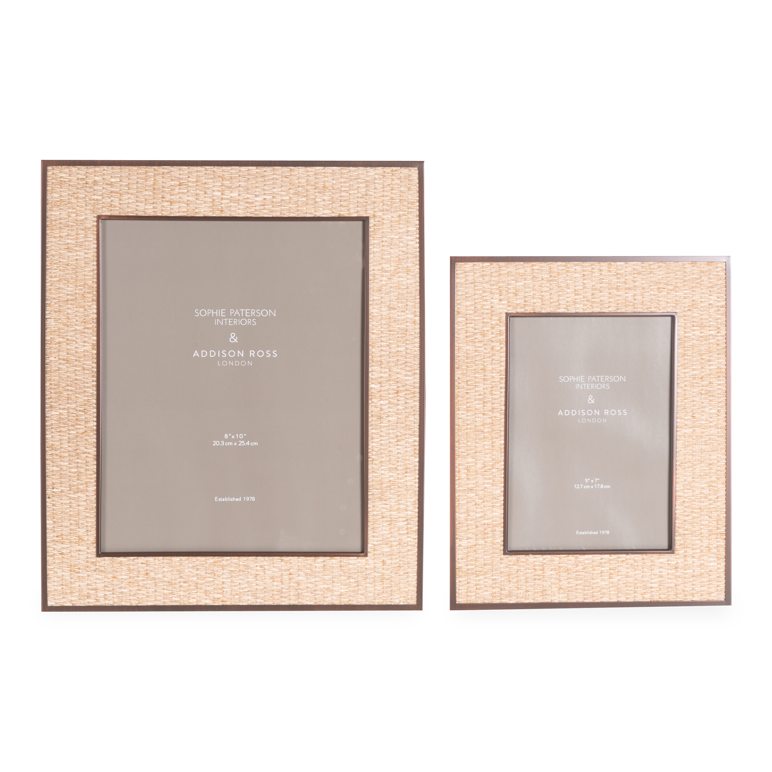 Natural Rattan Frame - Handwoven Wheat Design for Boho Home Decor | Perfect for Living Room, Bedroom, or Patio