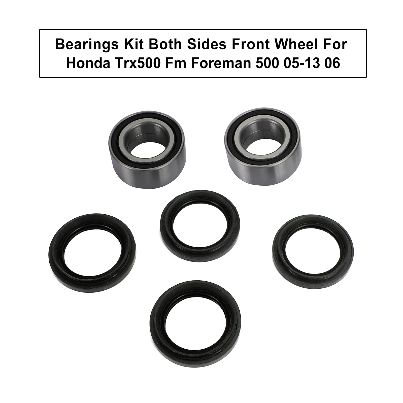 Honda TRX500 FM Foreman 500 2005-2006 Front Wheel Bearings Kit - Replacement for Both Sides - Perfect for Off-Road ATV Maintenance & Trail Riding Adventures
