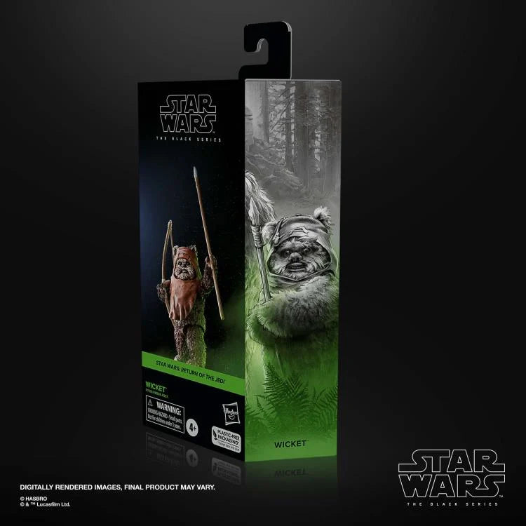 Star Wars The Black Series Wicket W. Warrick Action Figure - Return of the Jedi 6-Inch Collectible Toy for Fans & Display