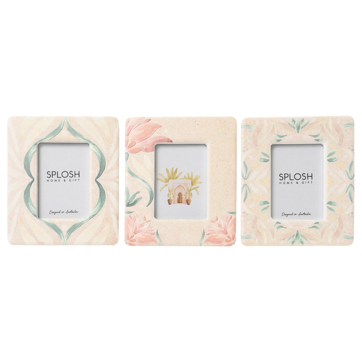 Splosh Modern Oasis Mini Frame Set - 3-Piece Wall Art Decor for Living Room, Bedroom & Office - Perfect for Home Decor, Housewarming Gifts & Interior Design