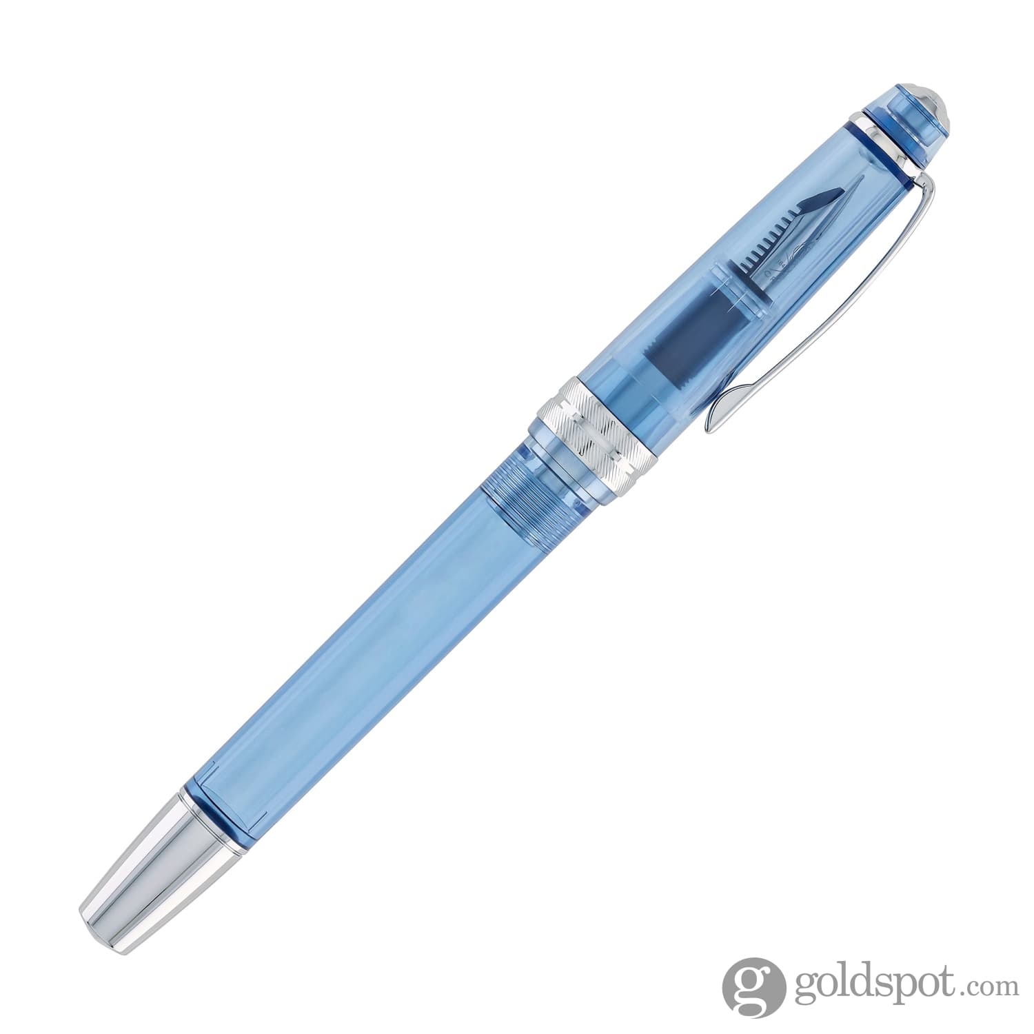 Premium Cross Bailey Light Fountain Pen - Translucent Navy Blue Resin with Chrome Trim, Extra Fine Nib - Ideal for Writing, Journaling & Gift Giving