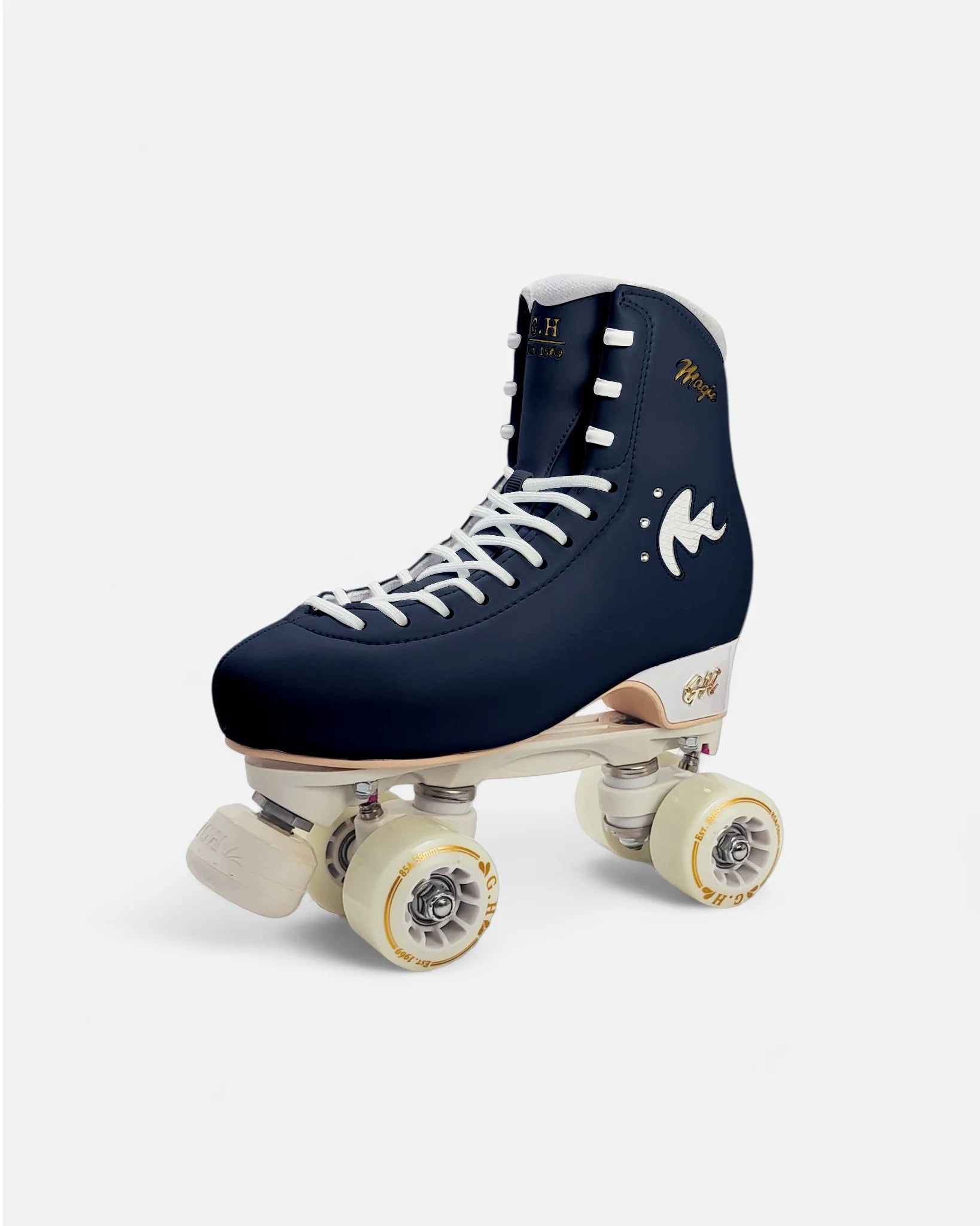 GH Magic Quad Roller Skates for Women & Men - Adjustable Outdoor/Indoor Rollerblades with Light Up Wheels - Perfect for Fitness, Rink Skating & Street Roller Derby