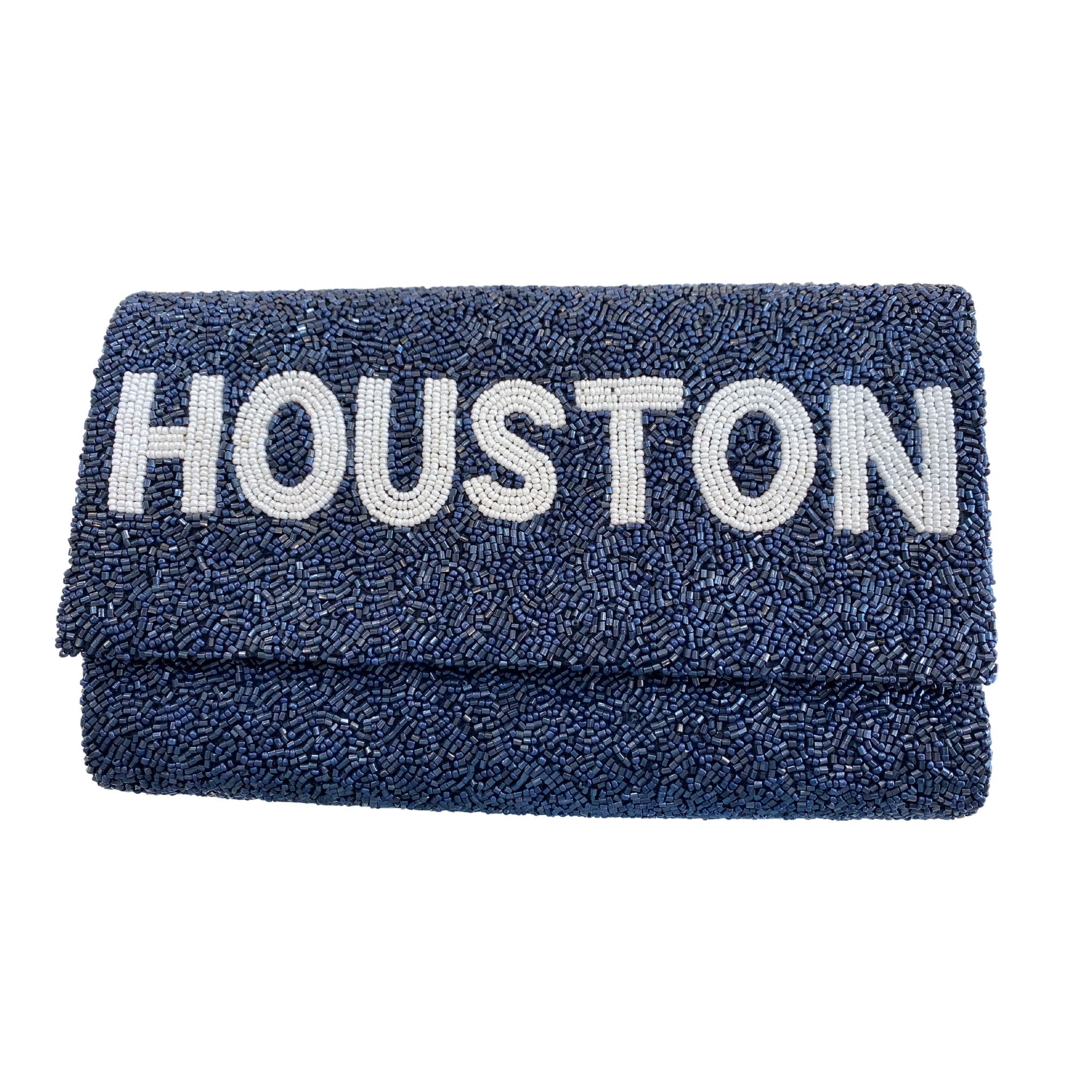 Houston Fully Beaded Clutch Purse - Elegant Evening Bag for Women - Perfect for Weddings, Parties & Special Occasions