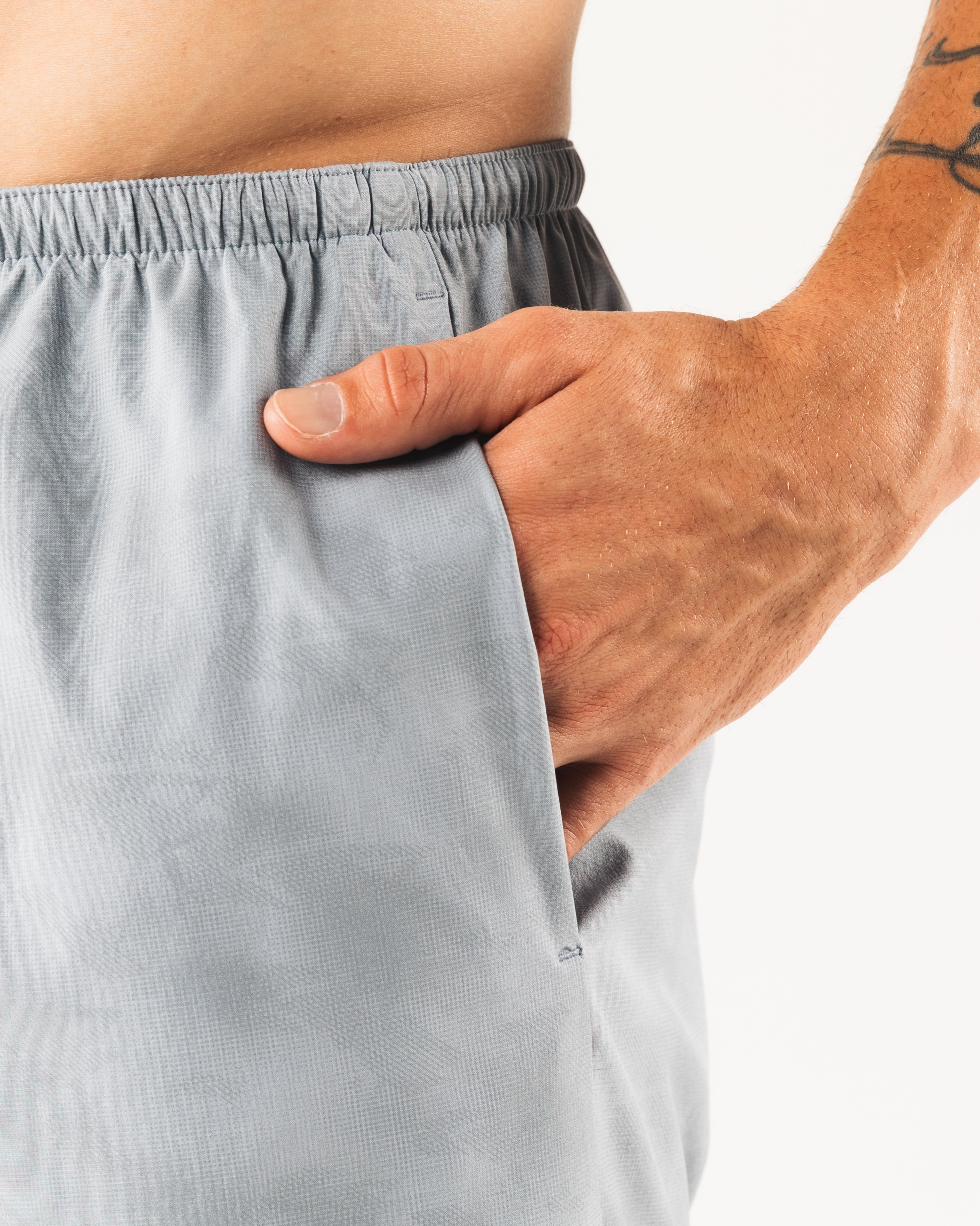 Dynamic Shorts with Slate Print - Stylish and Comfortable for Gym, Running, and Casual Wear
