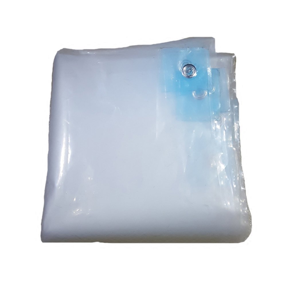 Heavy Duty Clear Polyethylene Tarpaulin 4x8m - Waterproof, UV Resistant, Dustproof Plastic Cover for Gardening, Cargo, Balcony Shade & Outdoor Protection