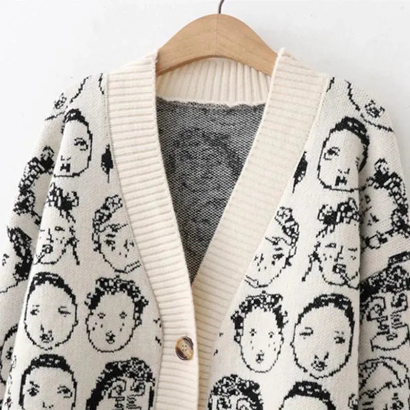 Women's Stylish V-Neck Cardigan Sweater - Casual Knitwear for Office, Date & Fall Fashion