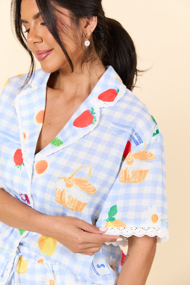 Dark Blue Pajama Set for Women - Soft & Comfortable Sleepwear - Perfect for Nighttime Relaxation, Lounging, and Cozy Evenings at Home