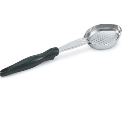 Vollrath 3 Oz Perforated Oval Spoodle with Black Handle - Perfect for Food Service, Restaurants, and Catering
