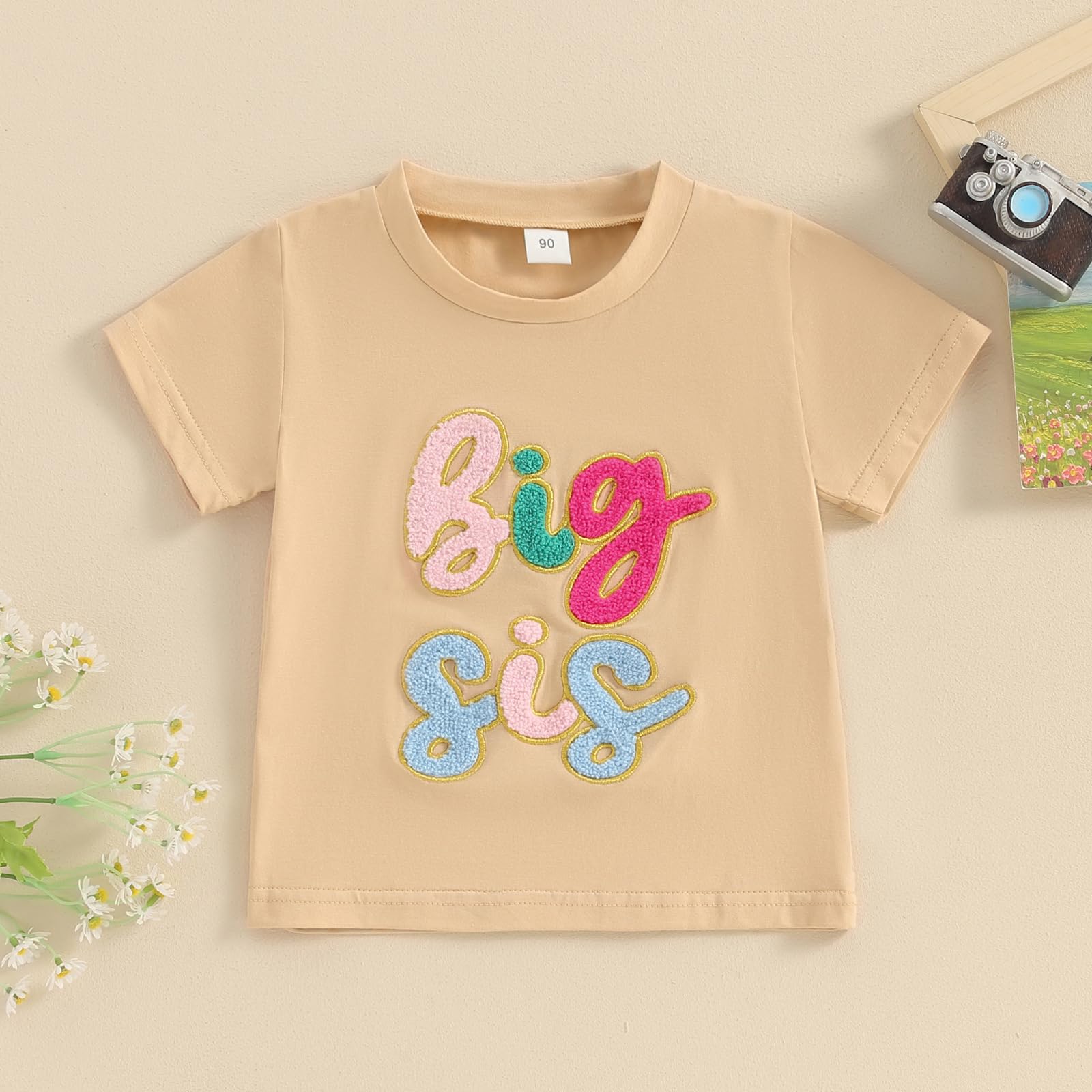 Big Sister Little Sister Matching Outfits - Cute Baby Girl & Boy Sibling T-Shirts & Bodysuits - Perfect for Family Photos, Birthday Gifts & Twin Outfits