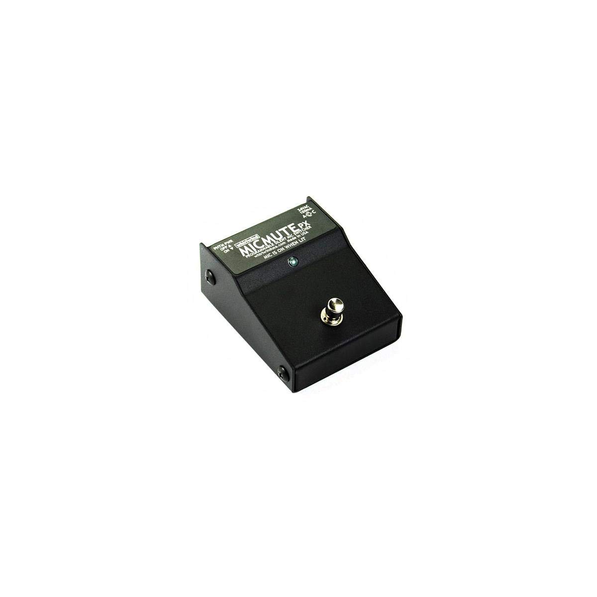 Micmute Foot Pedal Microphone Muting Switch with 48V Phantom Power - Perfect for Podcasting, Live Streaming & Voice Recording Studios
