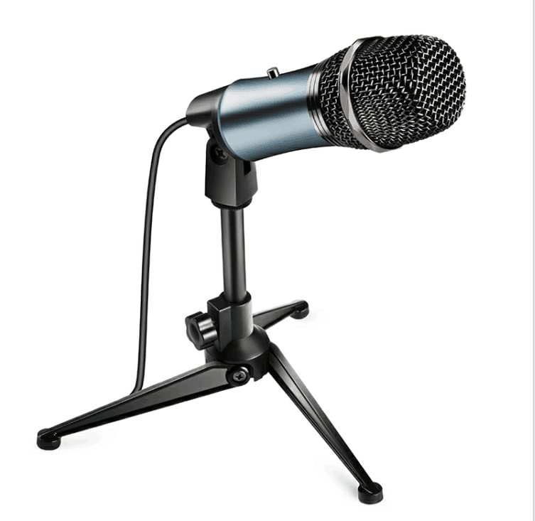 Gitafish Cardioid Condenser Microphone for PC & Laptop - Professional USB Recording Mic with Stand & Pop Filter - Perfect for Streaming, Podcasting, Gaming, YouTube Videos & Voice Overs (Windows Compatible) - Ideal for Home Studios, Live Broadcasts & Online Meetings