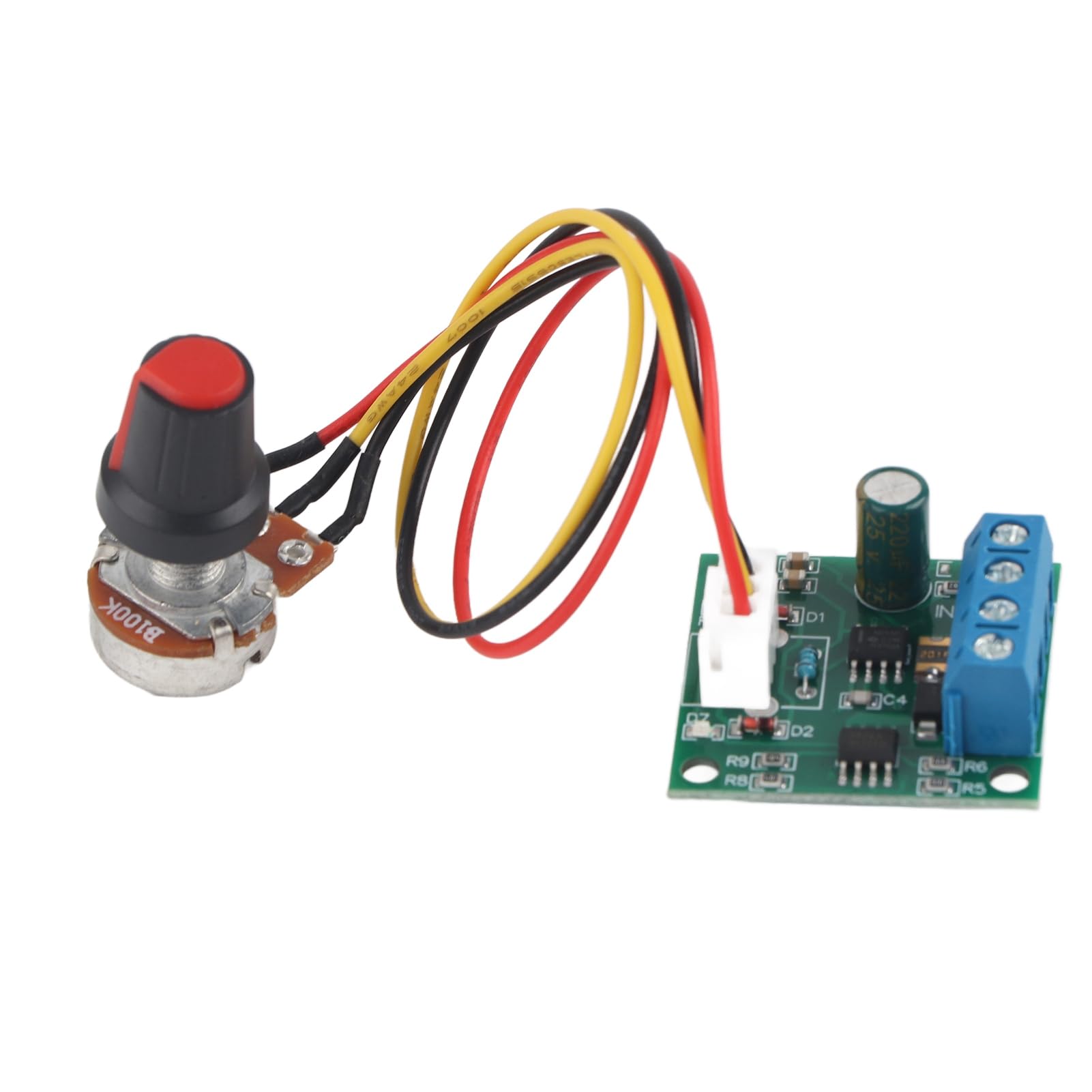 1.8V-12V 2A DC PWM Motor Speed Controller Board - Low Voltage DC Motor Controller Without Potentiometer (1803BW) for DIY Robotics, RC Cars, and Electronics Projects