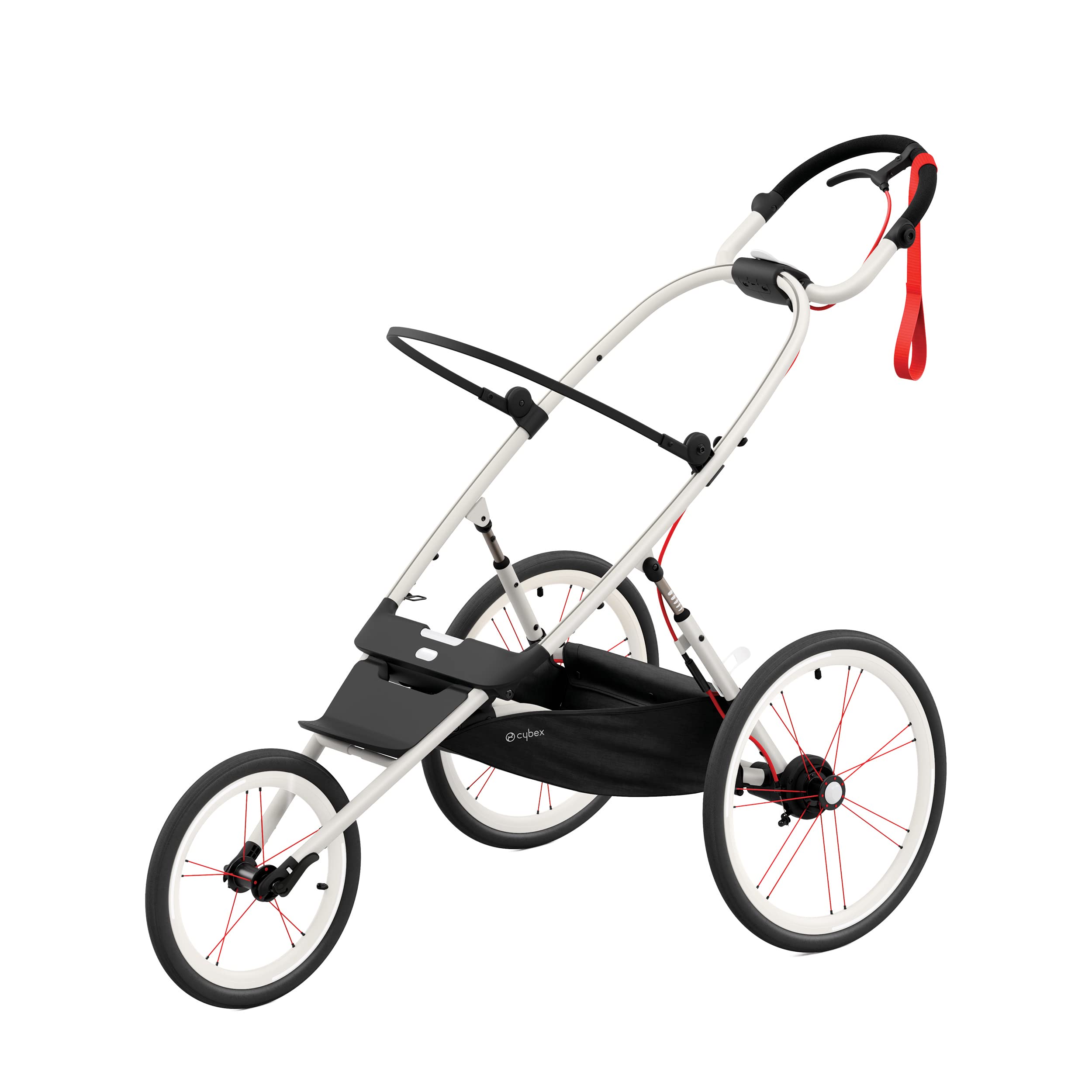 Cybex AVI Jogging Stroller Frame - Lightweight & Durable Baby Stroller in Cream & Orange | Perfect for Running, Walking & Outdoor Adventures with Your Baby
