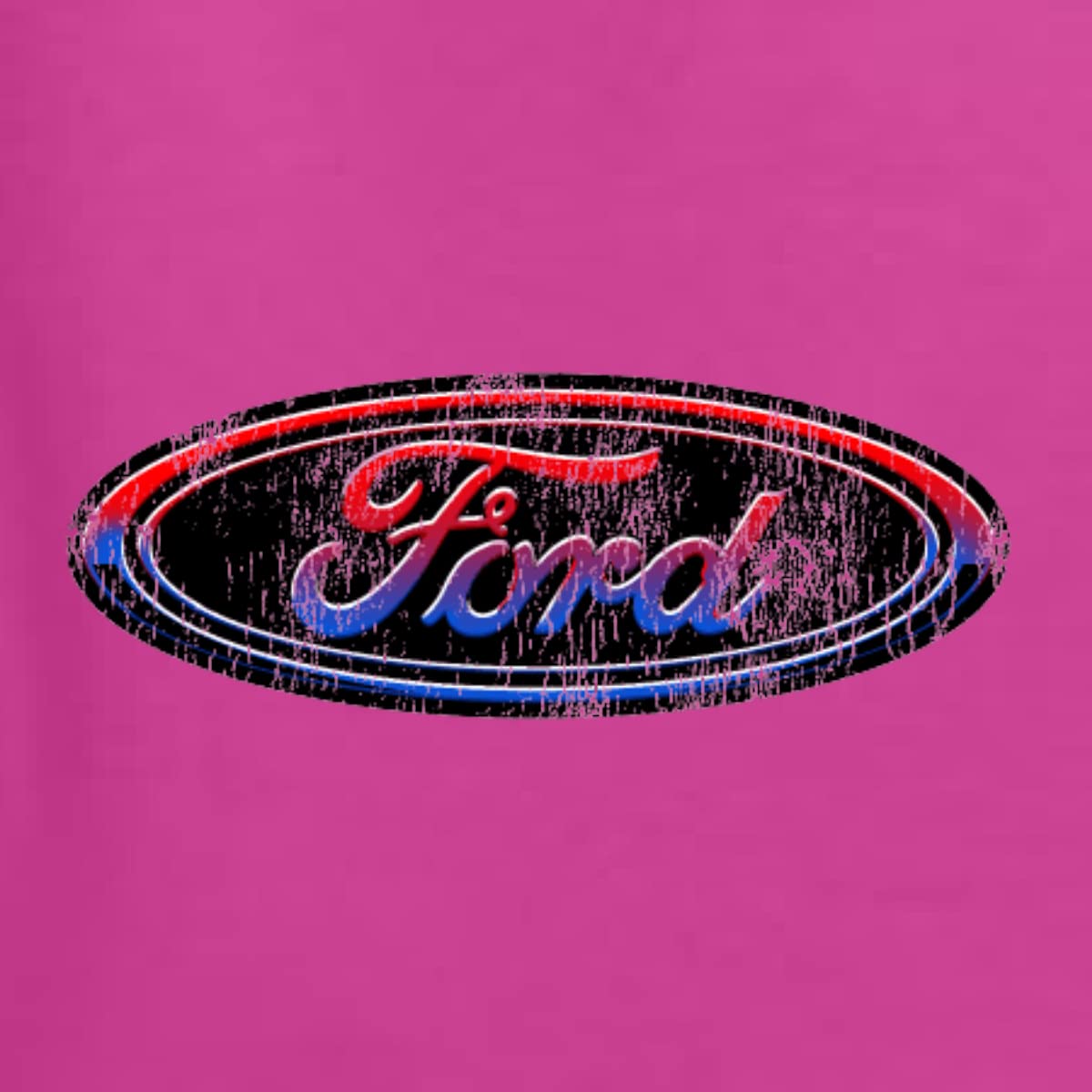 Wild Bobby Red Blue Black Ford Logo Graphic Hoodie Sweatshirt for Cars & Trucks Lovers - Unisex Pullover for Casual Wear, Car Shows & Automotive Enthusiasts