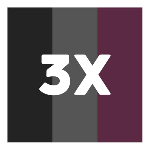 Multicolour (1x Black, 1x Dark Grey, 1x Wine) 3-pack