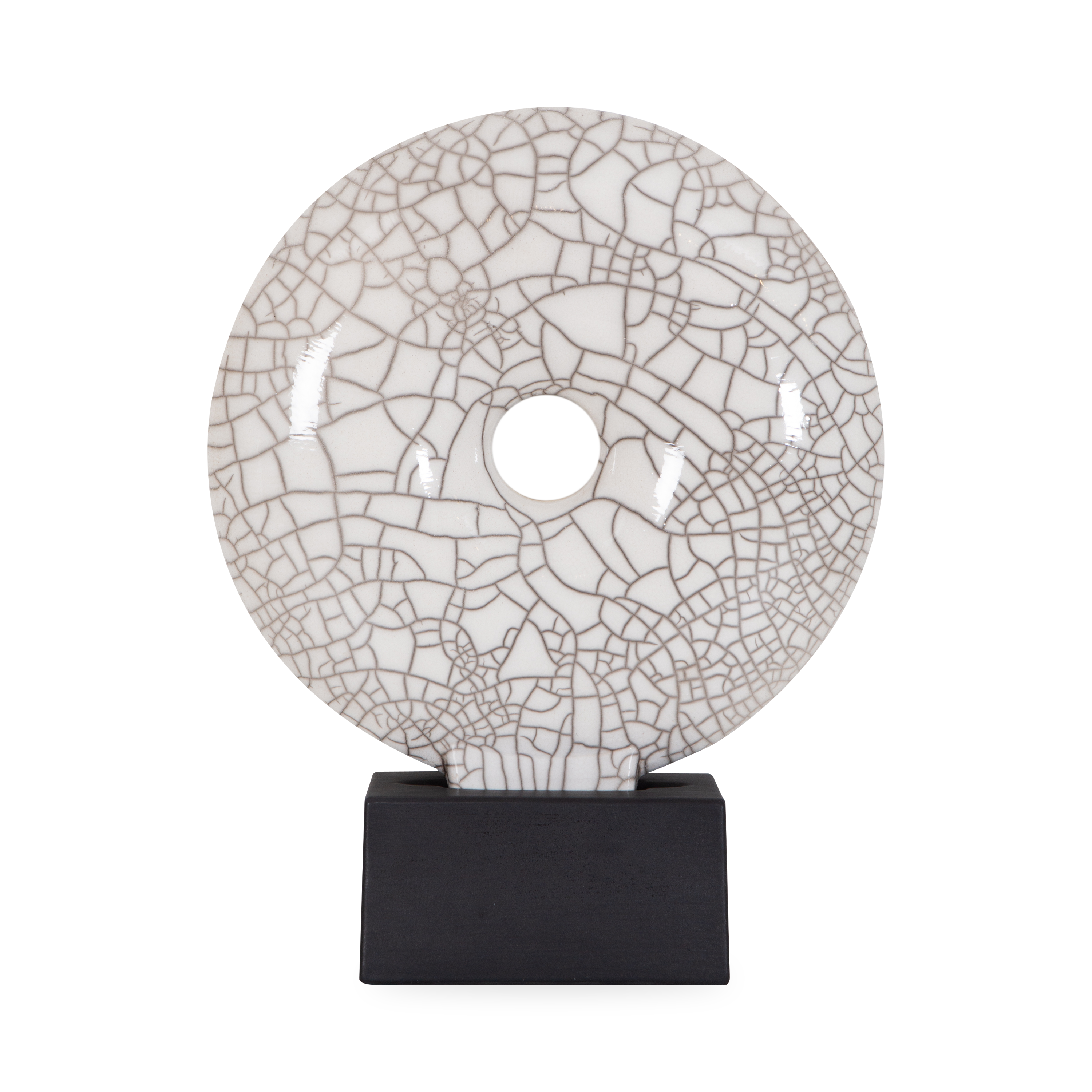 Orbis Sculpture White 23F - Modern Abstract Home Decor for Living Room, Office & Gift Ideas