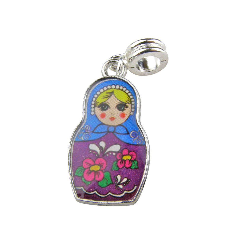 Russian Nesting Doll Charm - Unique Beads & Gifts for Jewelry Making
