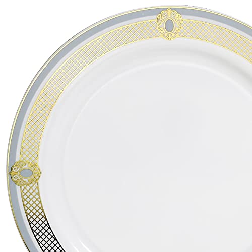 E. Royal in White / Blue & Gold