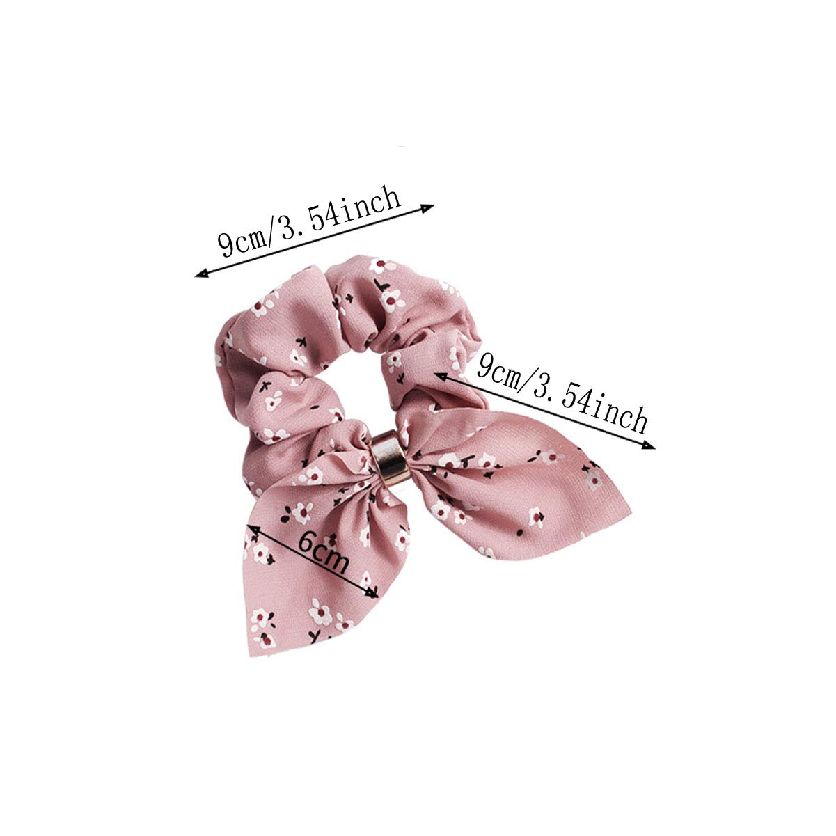 Numblartd 8PCS Fashion Hair Scrunchies for Women - Soft Elastic Ponytail Holders with Bowknot Bunny Ears & Metal Buckle Hair Ties, Perfect for Workouts, Office, Party & Daily Hair Styling Accessories