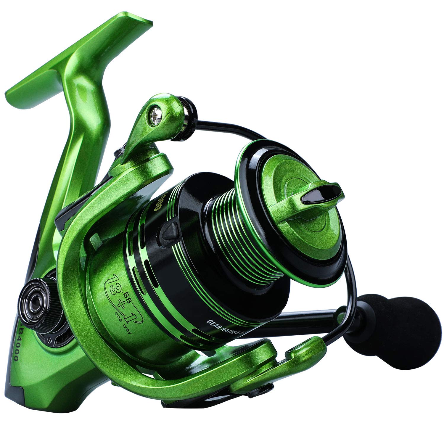Premium 13+1BB Spinning Fishing Reel - Ultra Smooth Lightweight Saltwater & Freshwater Fishing Gear for Bass, Trout & Surf Casting | Perfect for Deep Sea, Lake & River Fishing Adventures