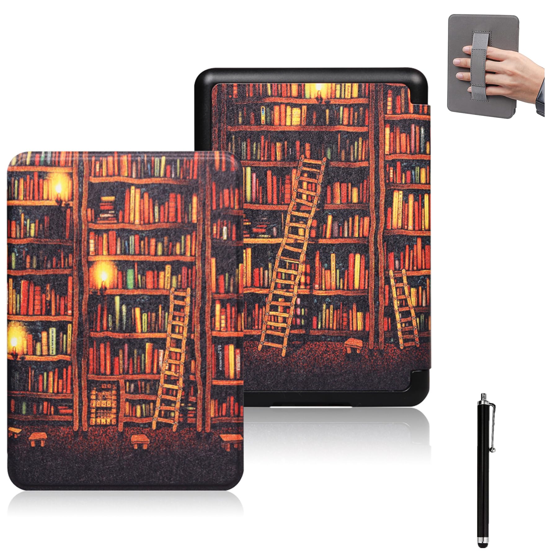 Premium Kindle Paperwhite 10th Generation Case (2018 Model PQ94WIF) - Lightweight Protective Cover with Hand Strap & Auto Sleep/Wake | Perfect for Reading at Home, Travel, and Commuting