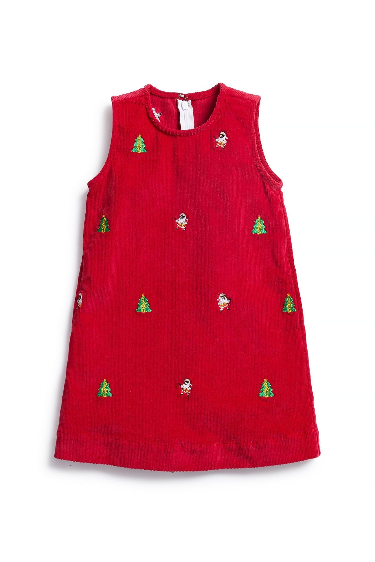 Girls Corduroy Shift Dress in Crimson Red - Perfect for Christmas Parties and Holiday Gatherings