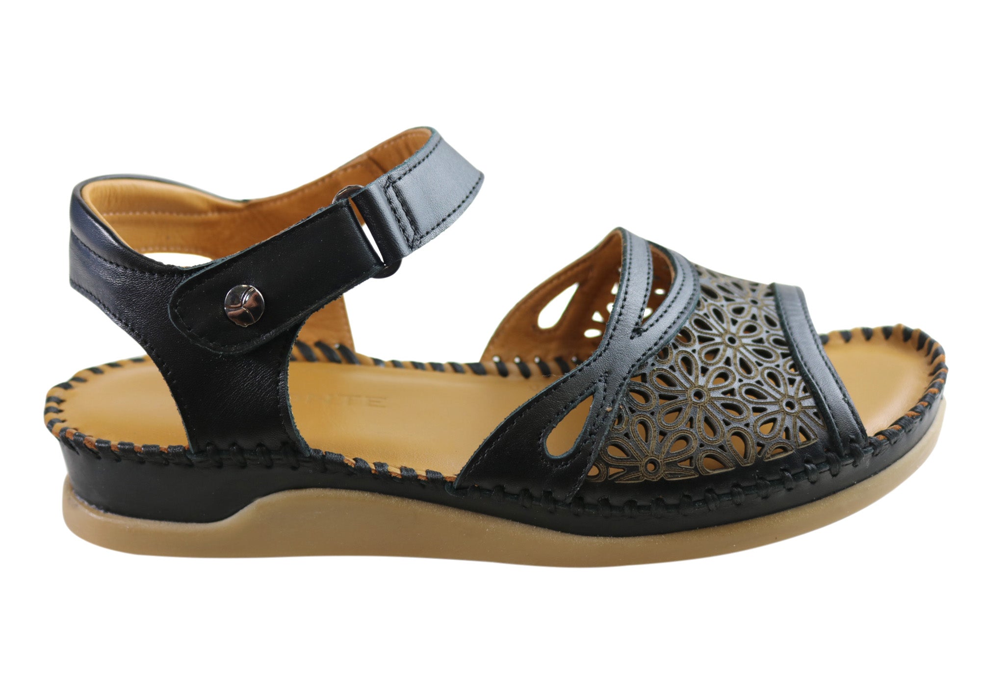 Orizonte Noble Women's European Comfortable Leather Sandals - Stylish Summer Walking Shoes for Beach, Vacation & Casual Outings