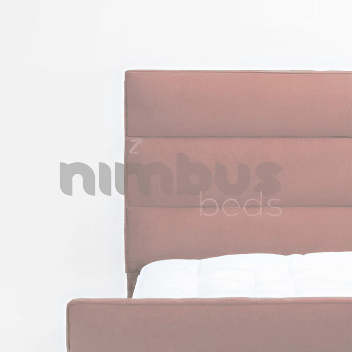 Horizontal Panel Bed Frame - Sturdy Wooden Bed Base with Slats for Mattress Support | Perfect for Modern Bedrooms, Guest Rooms & Dormitories