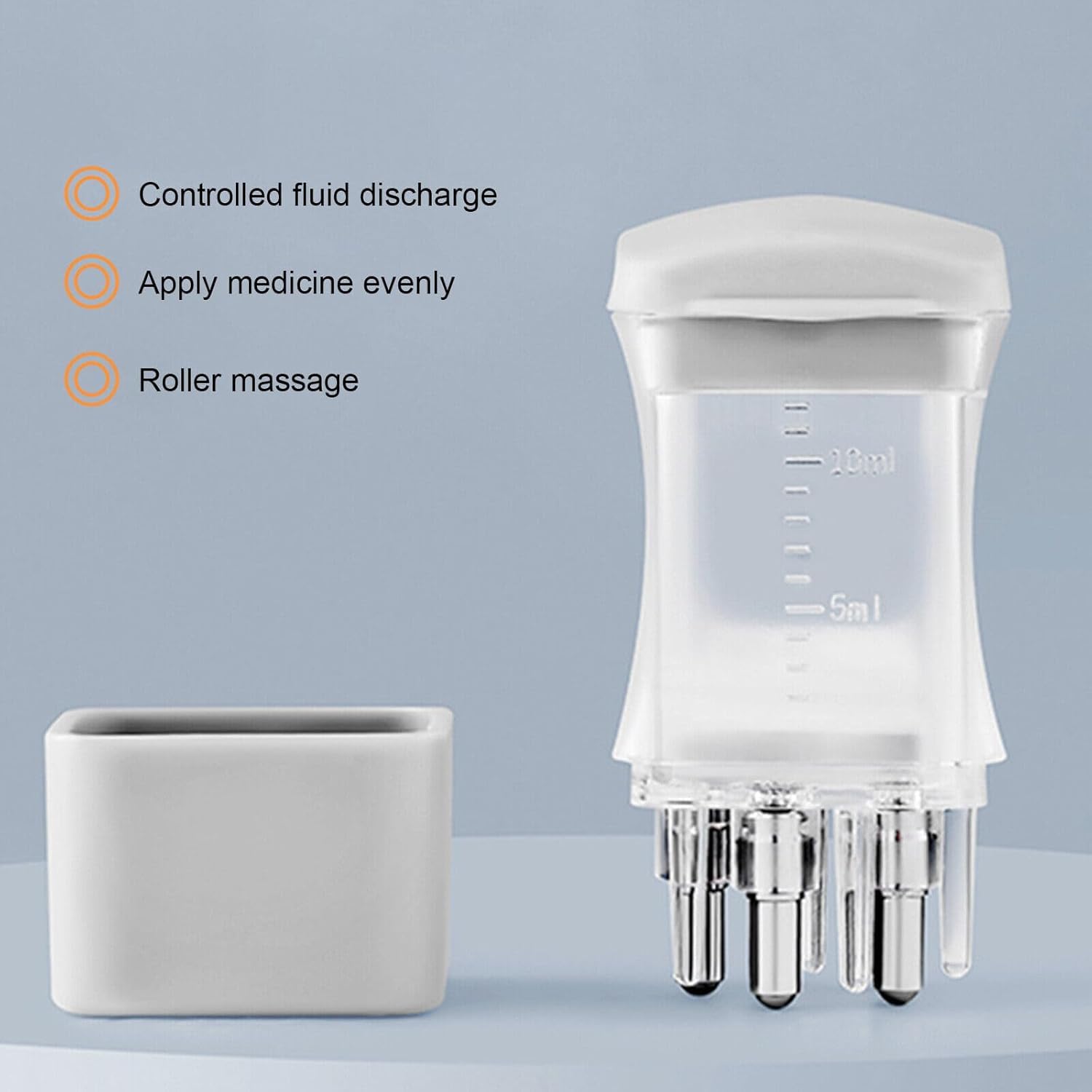 Scalp Oil Applicator Comb - 10ml Anti-Leak Hair Treatment Bottle with Scale Control for Oily/Greasy Hair - Salon Quality Hair Loss Prevention & Lotion Dispenser - Transparent Design for Easy Use at Home or Professional Salons