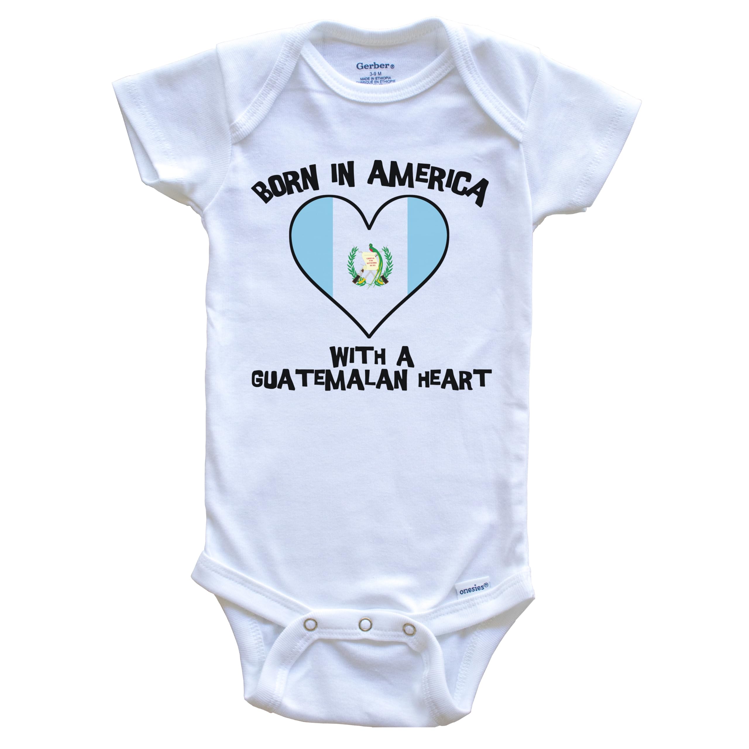 Guatemala Flag Baby Bodysuit - Soft Cotton One-Piece Infant Outfit for Boys & Girls | Proud Guatemalan Heritage Design | Perfect for Family Photos, Cultural Events & Everyday Wear