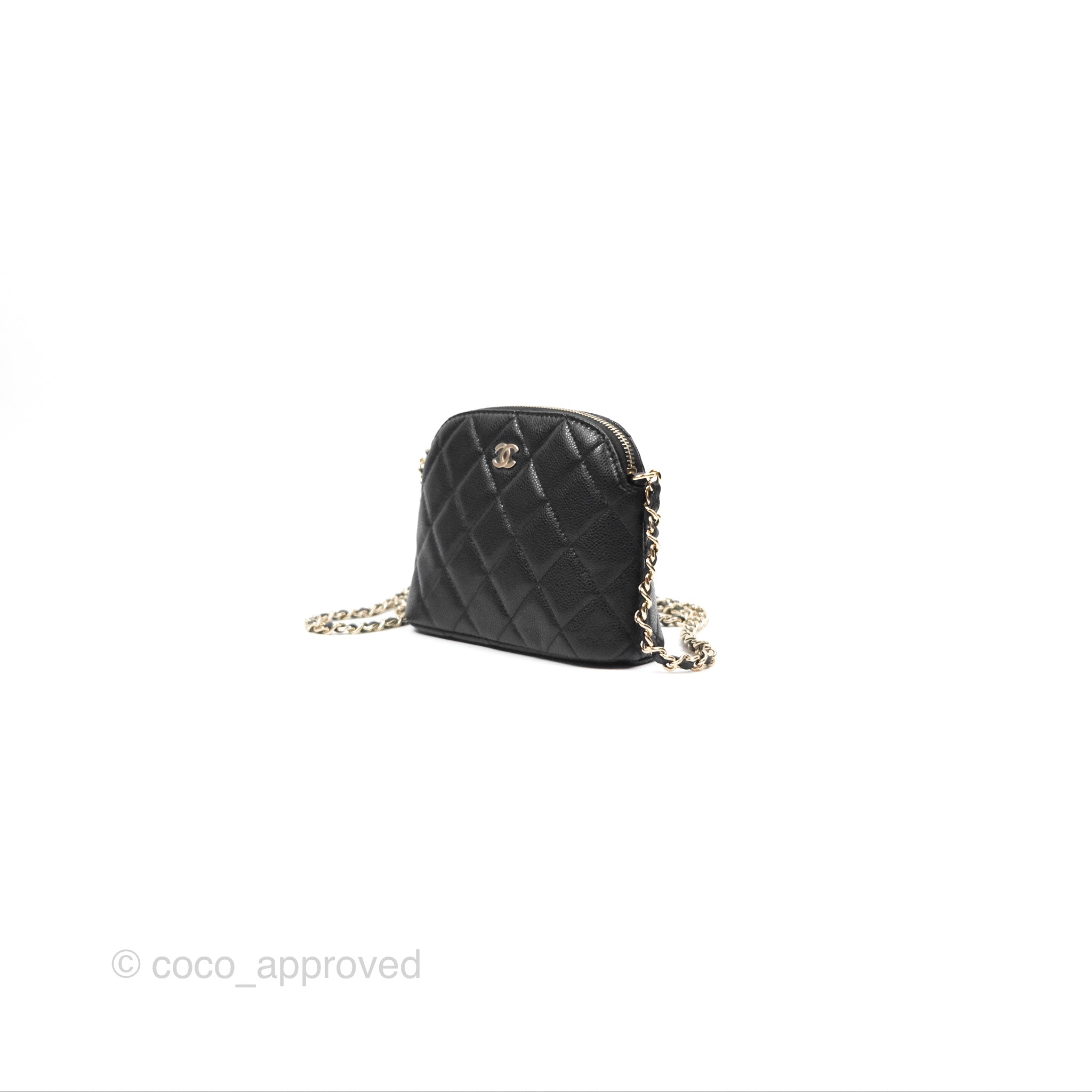 Chanel Black Caviar Leather Quilted Clutch Bag with Chain Strap - Elegant Evening Bag for Parties, Weddings & Special Occasions