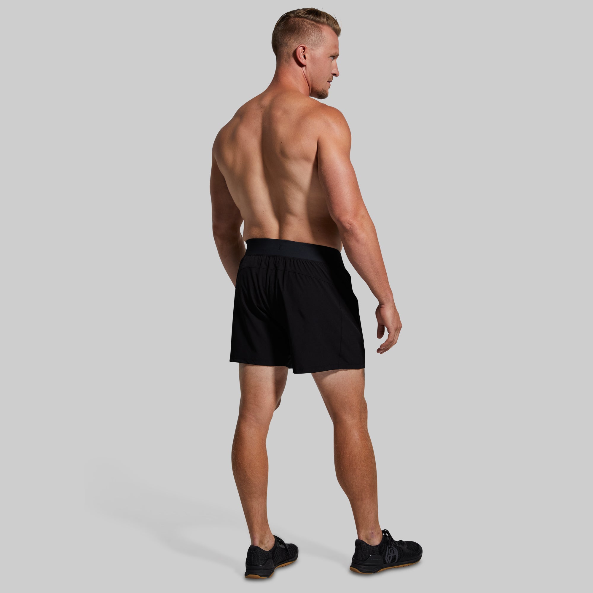 Versatile Men's 5-Inch Shorts - Black | Comfortable & Stylish for Gym, Running, Casual Wear & Outdoor Activities