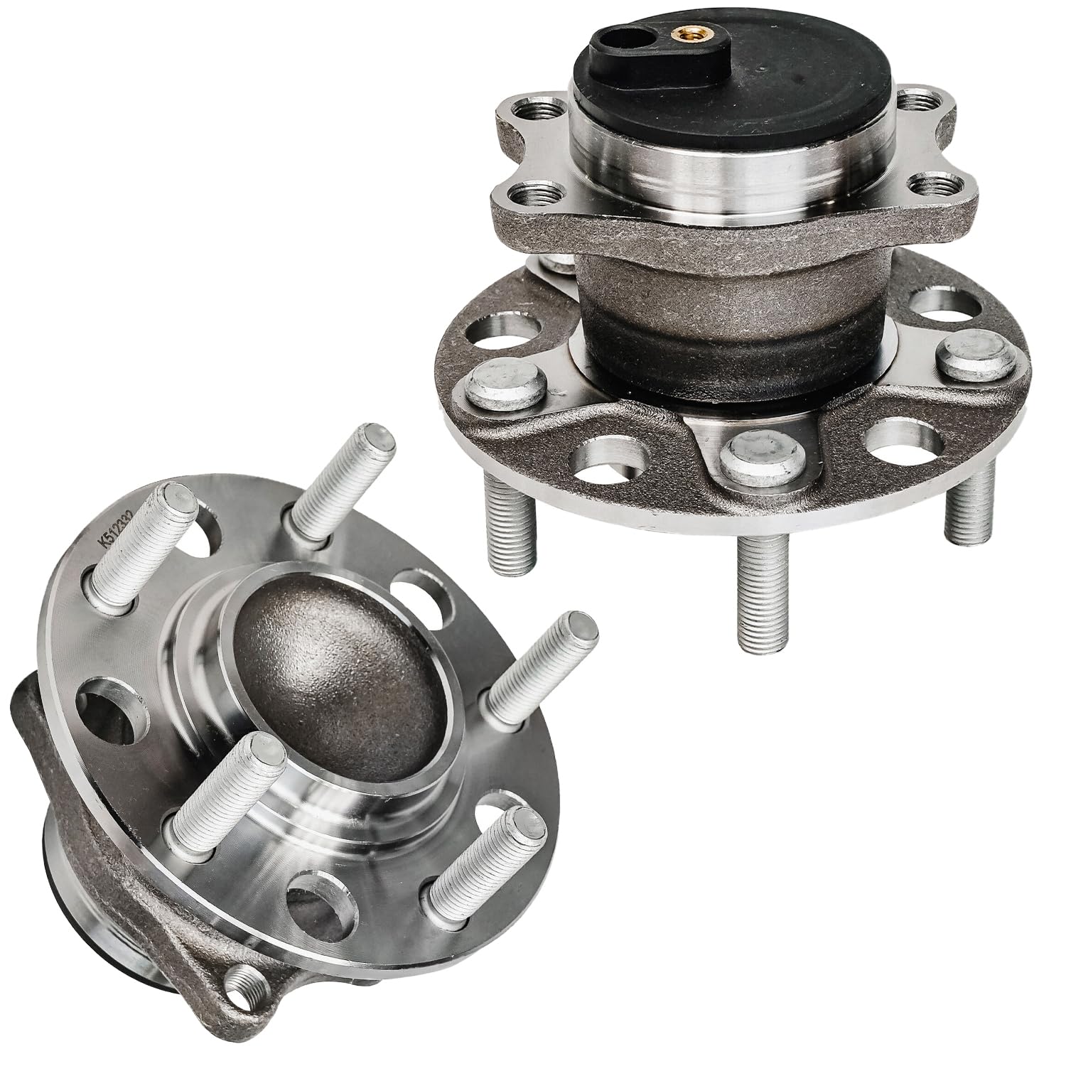 Detroit Axle - 4pc Wheel Bearing & Hub Assembly Kit - Compatible with 2007-2012 Dodge Caliber, 2007-2017 Jeep Compass & Patriot - Front & Rear Wheel Bearing Replacement - Perfect for Off-Roading, Daily Commuting & Vehicle Maintenance