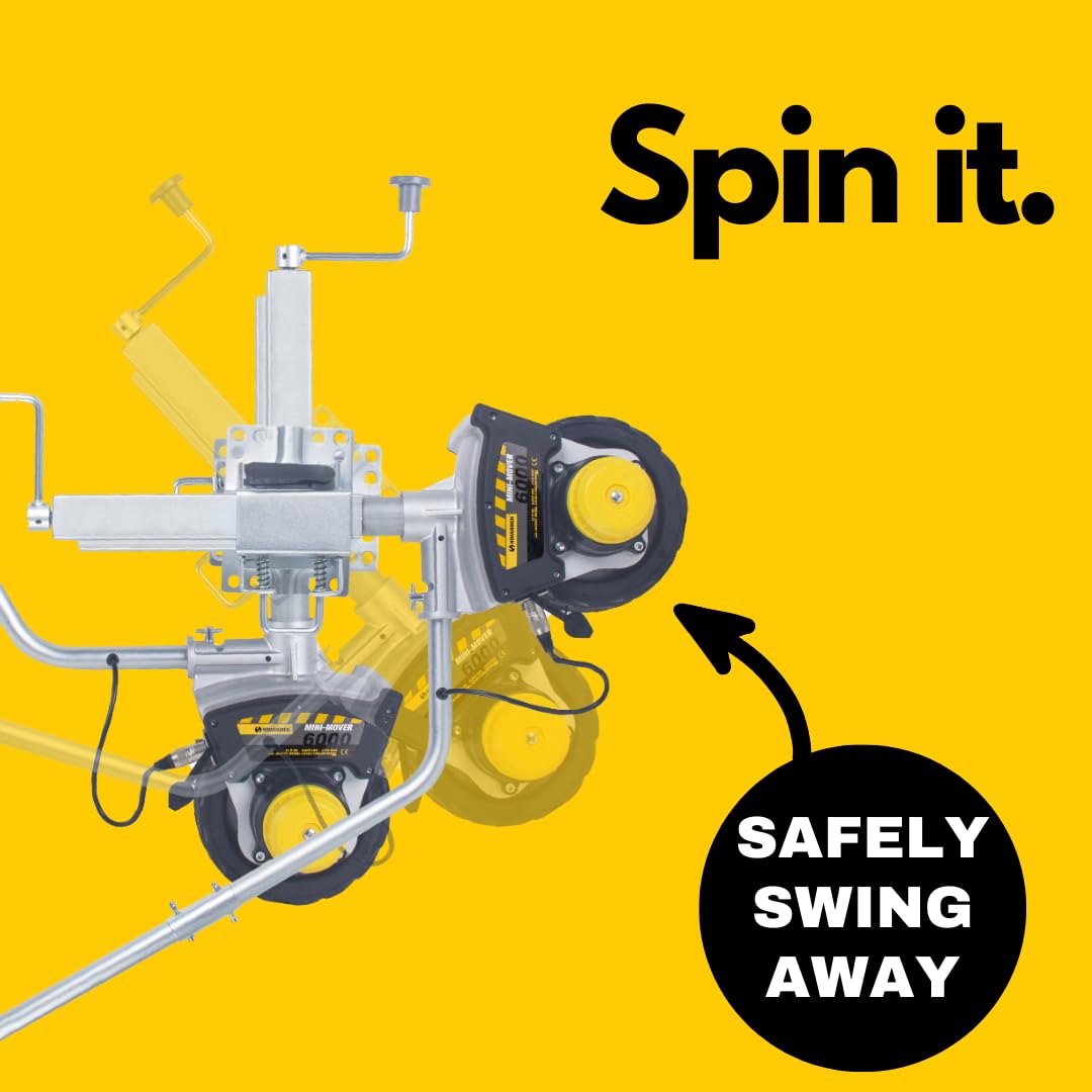 12V Electric Mini Mover 3 PLUS Trailer Jockey Wheel - Heavy Duty 6000 lbs Capacity for Boat, RV & Utility Trailers - Easy Maneuvering & Parking Assistance