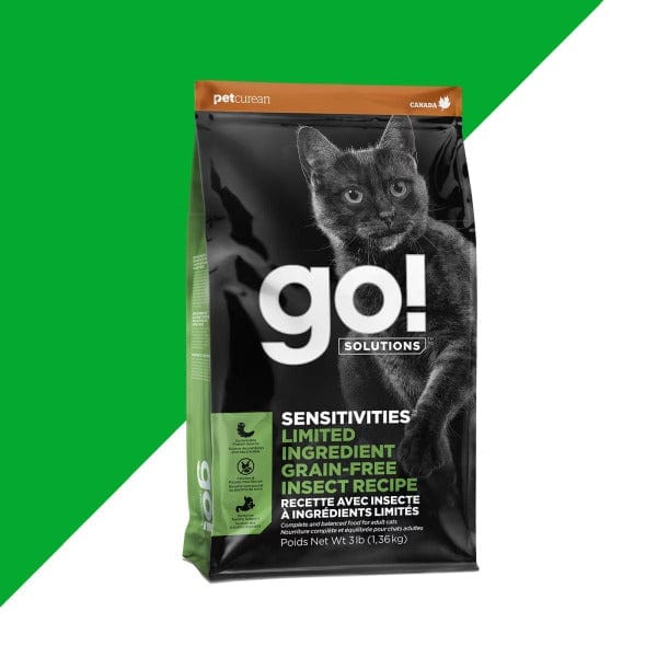 Go! Solutions Sensitivities Limited Ingredient Grain-Free Insect Protein Dry Cat Food for Sensitive Stomachs - Special Order - Perfect for Cats with Food Allergies & Digestive Issues