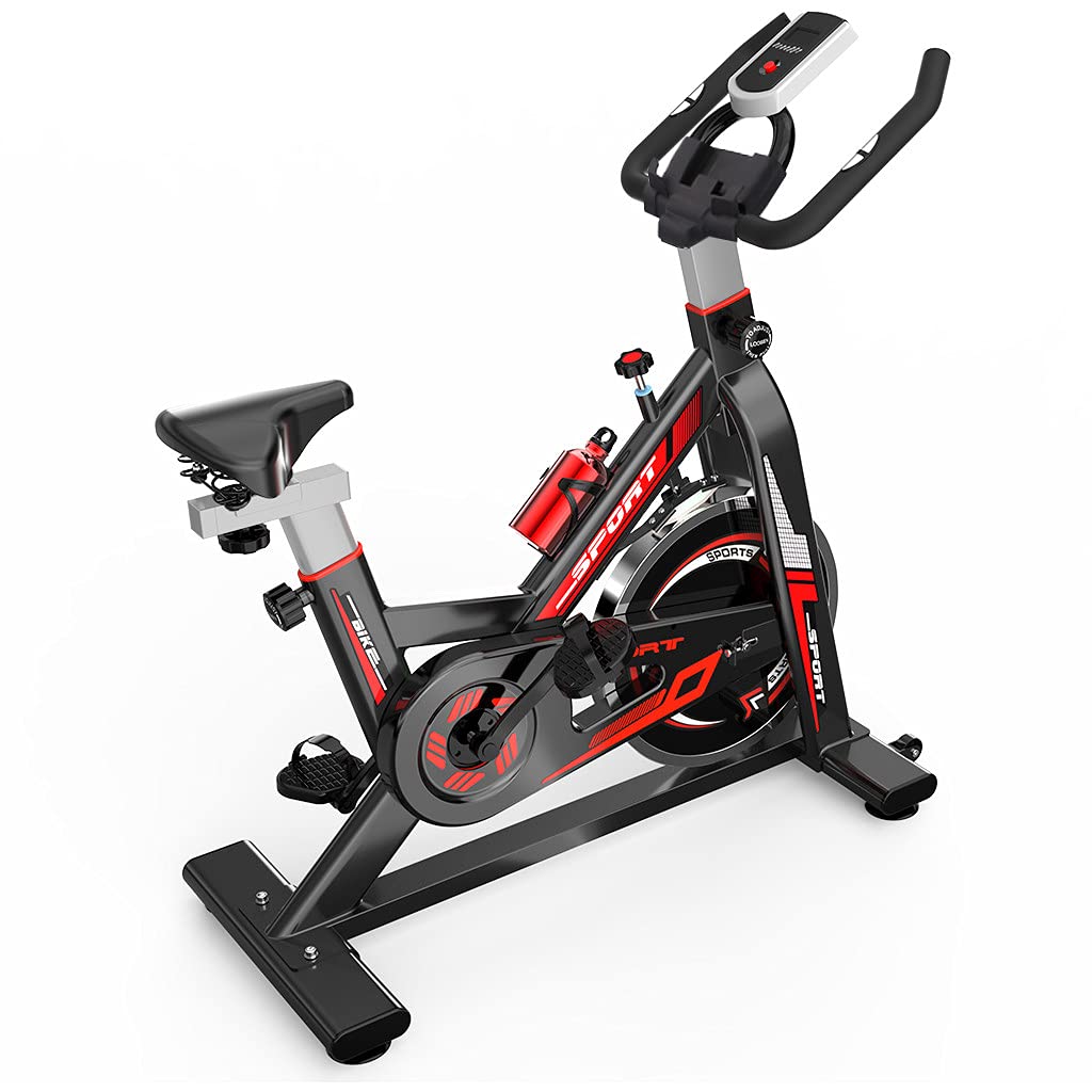 Premium Indoor Cycling Bike - Stationary Exercise Bike for Home Cardio Workout | Quiet & Smooth Ride for Home Gym Fitness Training | Perfect for Small Spaces & Apartment Workouts