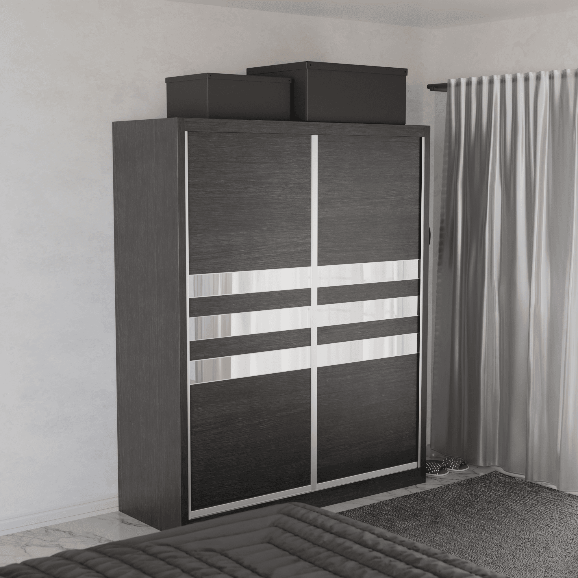 Micasa Modular Wardrobe W01 - Customizable Closet Organizer System for Bedroom & Walk-in Closets | Space-Saving Storage Solution with Adjustable Shelves & Hanging Rods | Perfect for Home Organization & Small Spaces