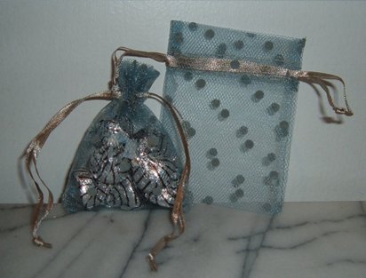 3x4 Inch Silver Polka Dot Tulle Favor Bags - 10 Pack for Wedding, Bridal Shower, Birthday Party Favors & Gift Packaging - Elegant Party Supplies for Candy, Jewelry, and Small Gifts
