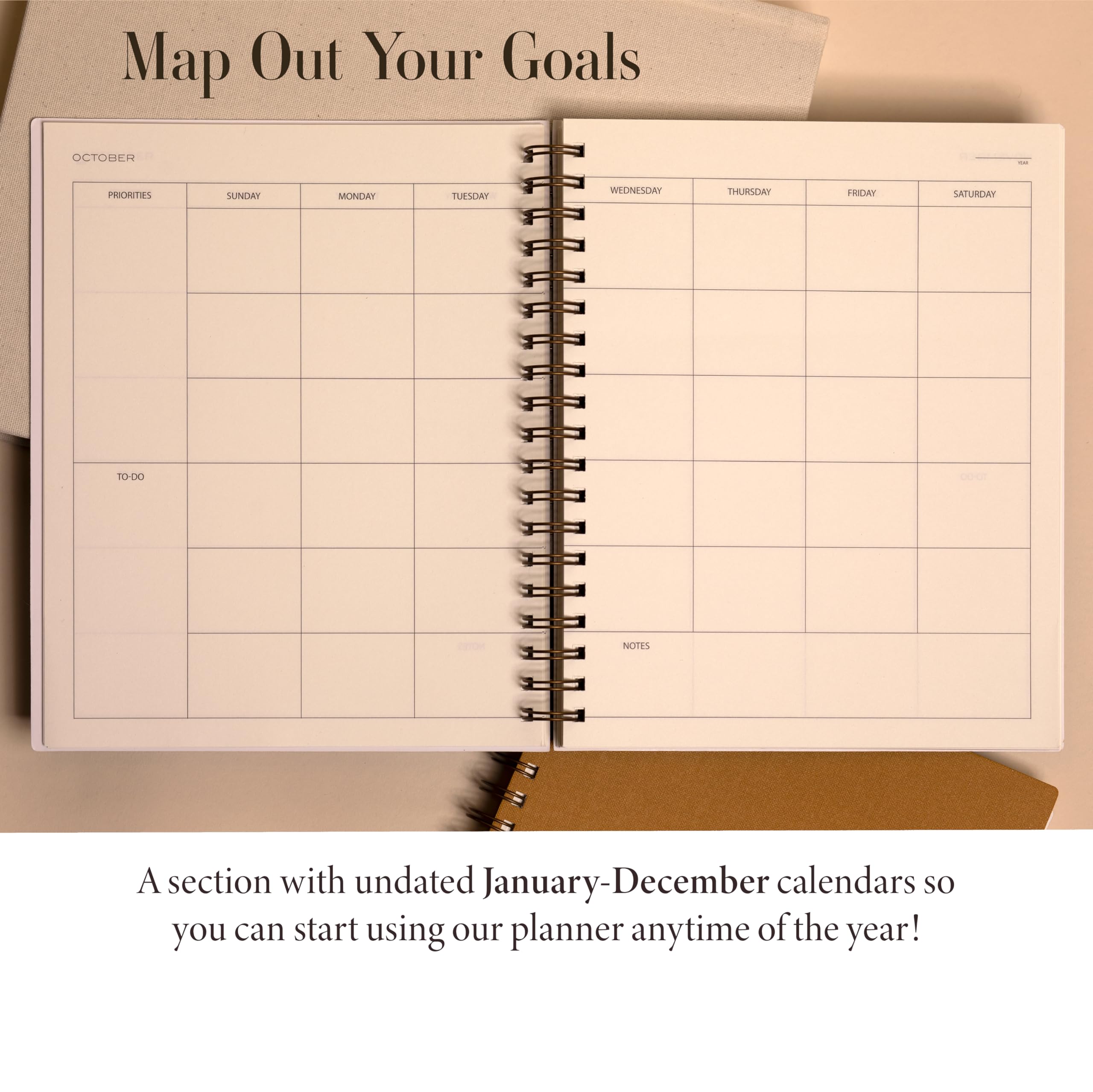 2025 Daily Weekly Monthly Planner - 8.5