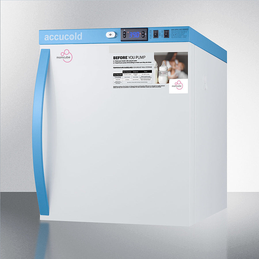 Accucold 1 Cu.Ft. Compact Breast Milk Refrigerator - Portable Countertop Fridge for Breastmilk Storage - Perfect for Nursing Moms at Home, Office or Nursery