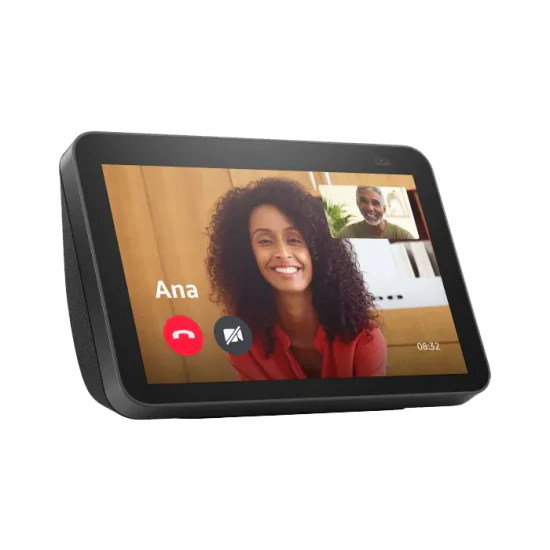 Amazon Echo Show 8 (2nd Gen) - Smart Display with Alexa | HD Touchscreen, Video Calls, Music Streaming & Smart Home Control - Perfect for Kitchen, Living Room & Bedroom