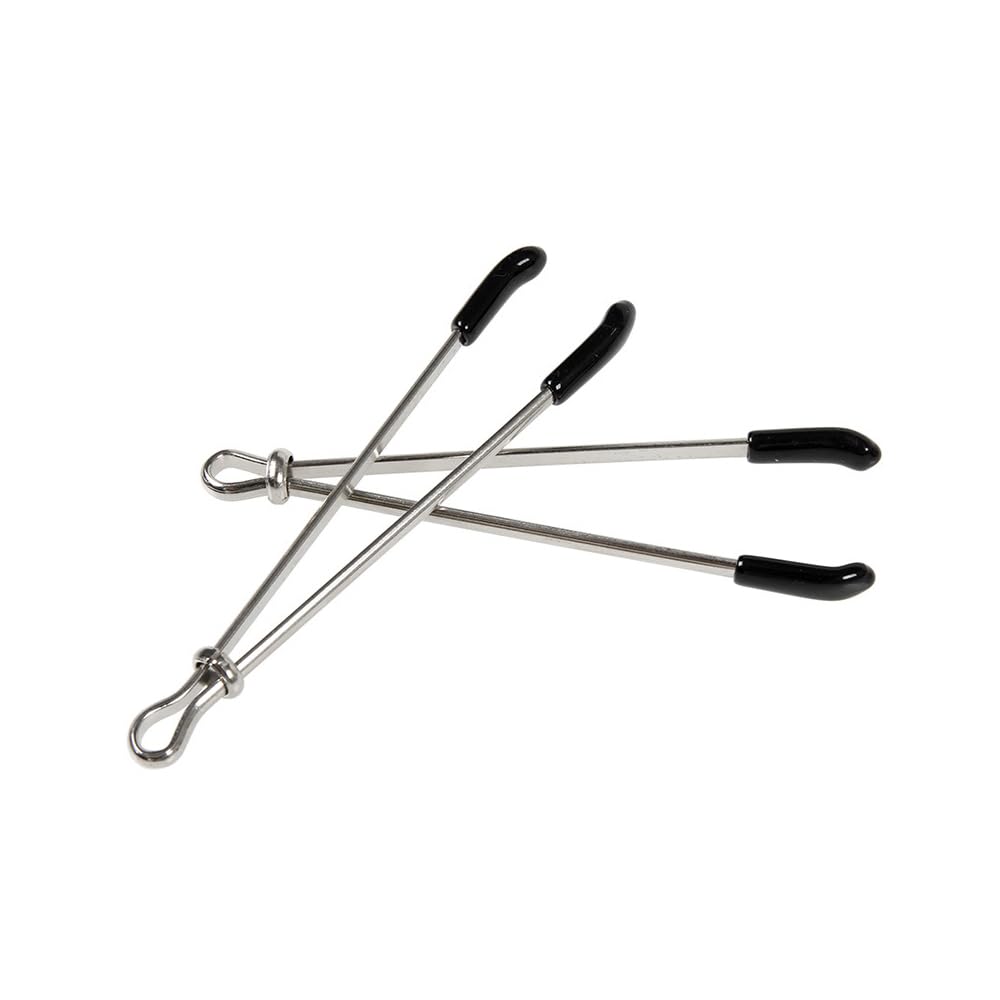 Adjustable Stainless Steel Non-Piercing Body Jewelry for Women - Silver & Black Faux Body Chain Clip, Perfect for Parties, Festivals and Fashion Accessories