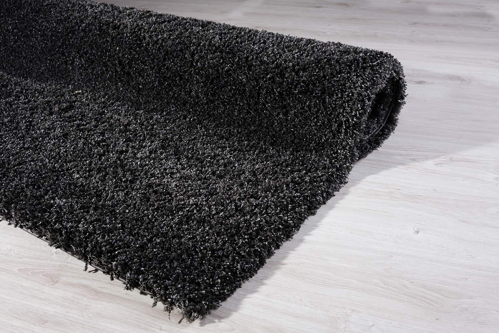 Premium Soft Shaggy Carpet Area Rug - 4x5 Feet Plush Dark Gray - Perfect for Living Room, Bedroom & Nursery Cozy Decor